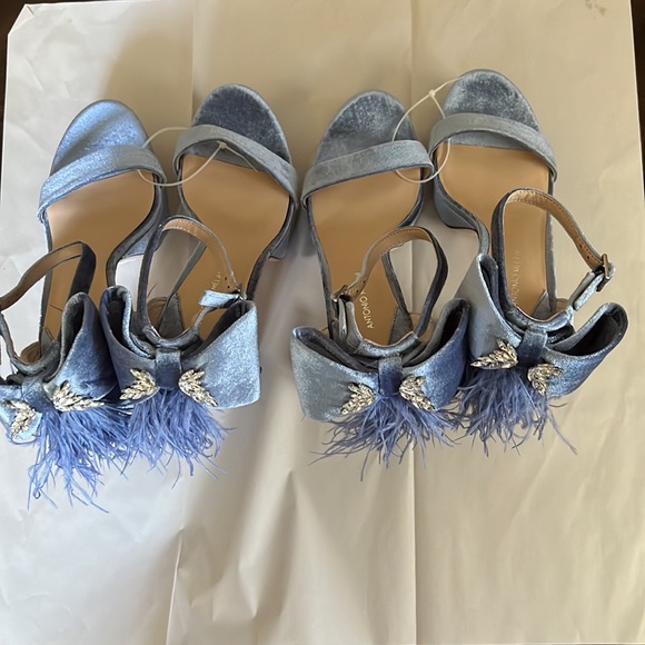 Antonio Melani Janie Velvet Platform Dress Sandals - Picture 4 of 12